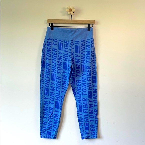 Tommy Hilfiger Blue Geometric Leggings High-Waisted - Picture 3 of 7
